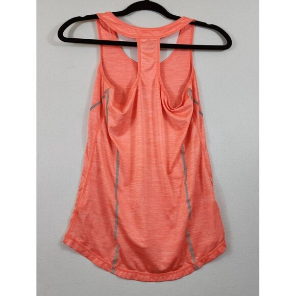 Reebok Womens XS Pink Gray Round Neck Sleeveless Racerback Athletic Tank Top - Picture 4 of 7